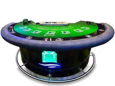 Live dealer blackjack table streamed inside Bally Casino