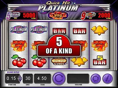 Quick Hit Platinum slot symbols at Bally Casino